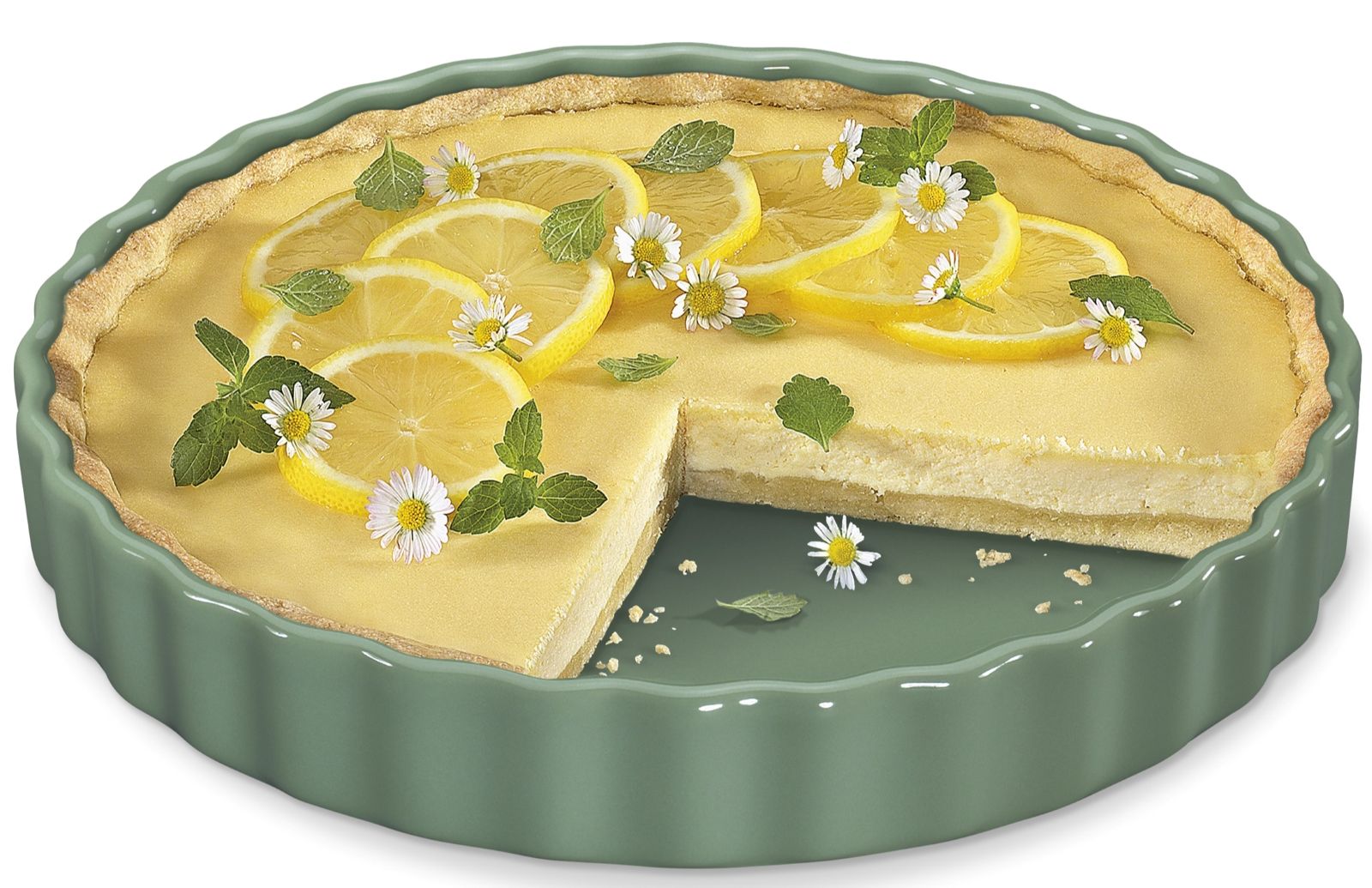 0711021828 Zelená forma na koláč 27 cm PORTO Kuchenprofi (7)